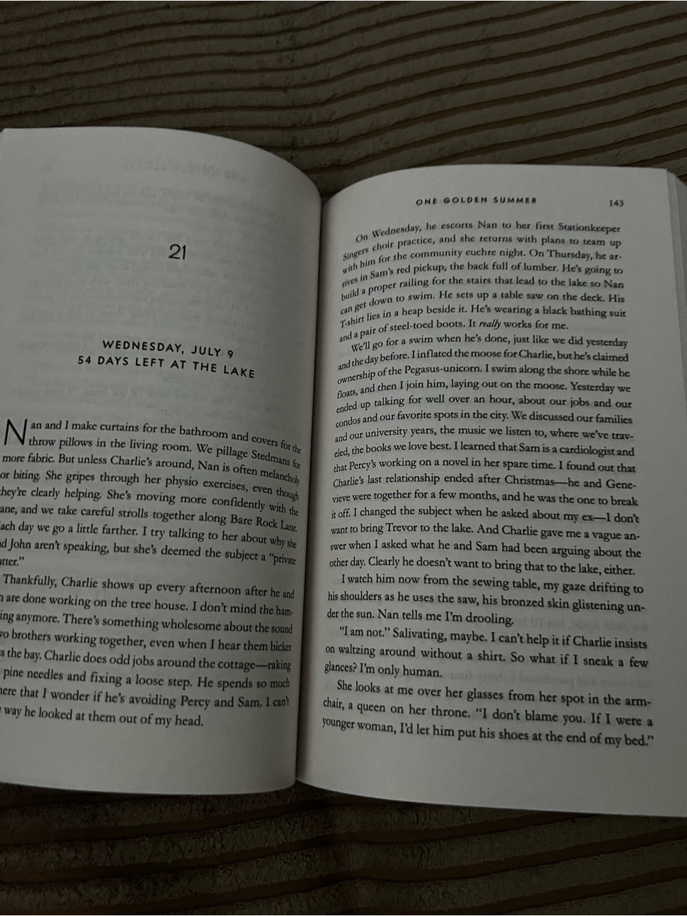 One Golden Summer by Carley Fortune - Blue & Yellow Paperback - Picture 3 of 5